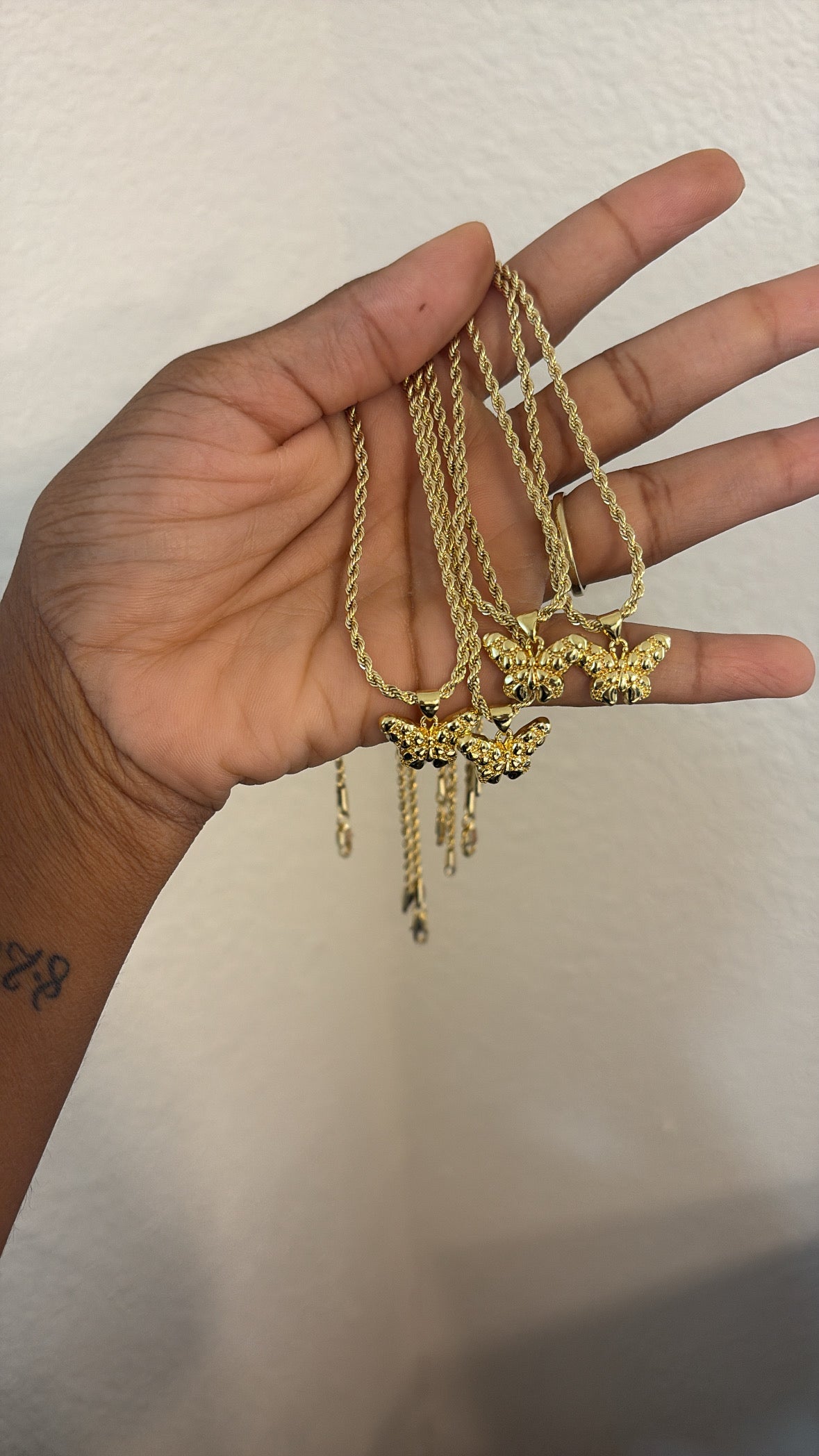 Butterfly Rope Necklace