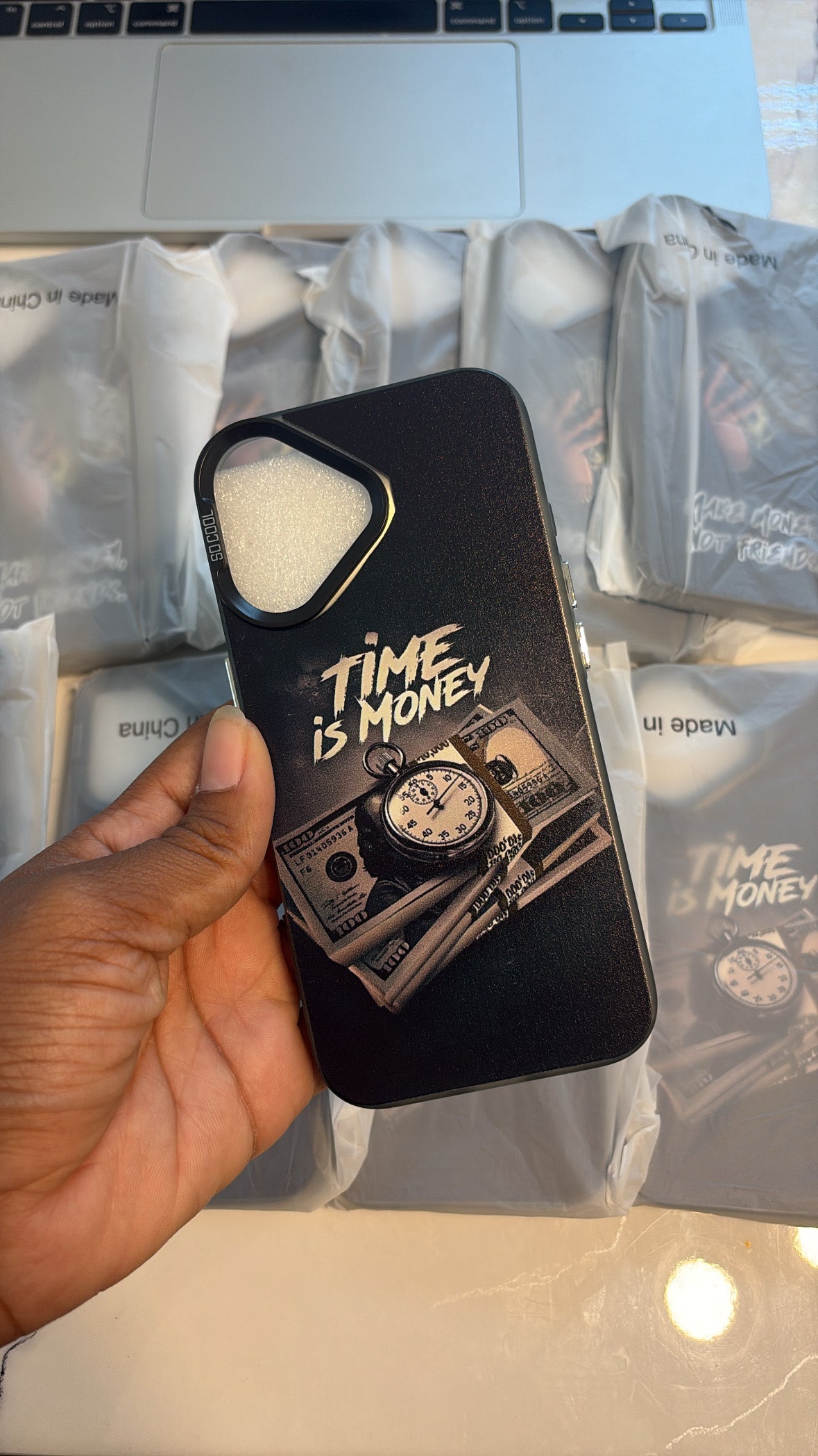 TIME IS MONEY iPHONE CASE